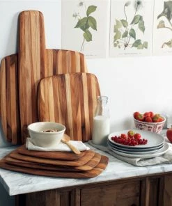 TeakHaus Square Edge Grain Cutting Board W/Rounded Edge (Large) | 16" X 16" X 0.55" -Knife-shop 02.8 elegant 1