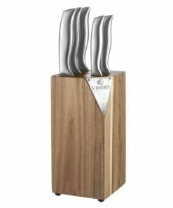 Viners 5-Piece Knife Block Set | Acacia