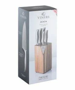 Viners 5-Piece Knife Block Set | Acacia -Knife-shop 0305.185 2 1