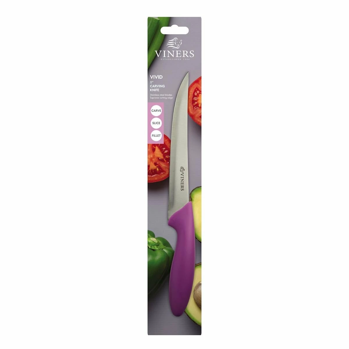 Viners Vivid 8" Carving Knife 2 Viners Vivid 8" Carving Knife - Image 2