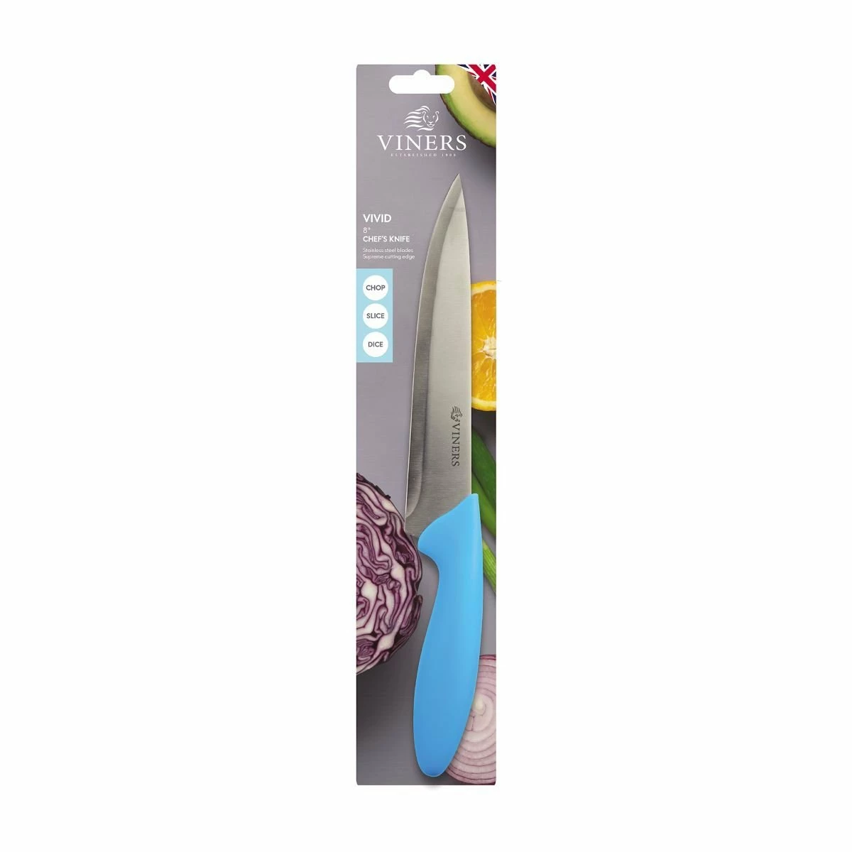 Viners Vivid 8" Chef Knife 2 Viners Vivid 8" Chef Knife - Image 2