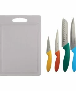 Viners Vivid Knife Set With Chopping Board | 4-Piece