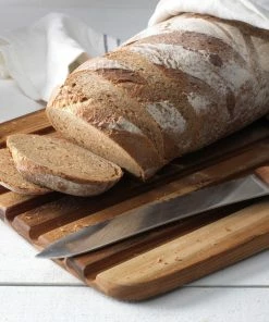 TeakHaus Edge Grain Bread Board | 16" X 11" X 0.55" 7 TeakHaus Edge Grain Bread Board | 16" X 11" X 0.55" -Knife-shop 04.1 essential 409 1