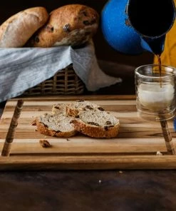 TeakHaus Edge Grain Cutting/Serving Board + Juice Canal (Rectangle) | 15.75" X 11" X 0.5" -Knife-shop 04.7 essential 407