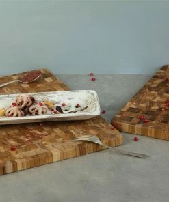 TeakHaus End Grain Cutting/Serving Board + Juice Canal (Rectangle) | 18" X 14" X 1" 8 TeakHaus End Grain Cutting/Serving Board + Juice Canal (Rectangle) | 18" X 14" X 1" -Knife-shop 08.4 scandi 801 802 1