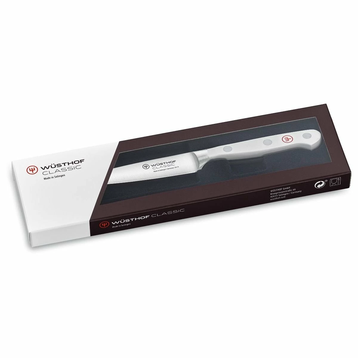 Wusthof Cutlery Wusthof Classic White 3.5" Paring Knife 2 Wusthof Cutlery Wusthof Classic White 3.5" Paring Knife - Image 2