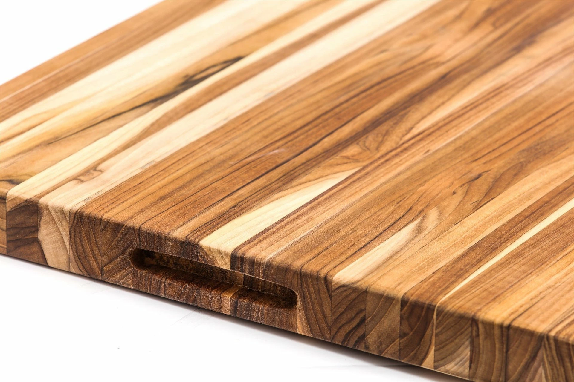 TeakHaus Edge Grain Carving Board W/Hand Grip (Rectangle) | 24" X 18" X 1.5" 3 TeakHaus Edge Grain Carving Board W/Hand Grip (Rectangle) | 24" X 18" X 1.5" - Image 3