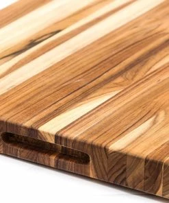 TeakHaus Edge Grain Carving Board W/Hand Grip (Rectangle) | 24" X 18" X 1.5" With Board Seasoning Stick 9 TeakHaus Edge Grain Carving Board W/Hand Grip (Rectangle) | 24" X 18" X 1.5" With Board Seasoning Stick -Knife-shop 107.4 traditional 1