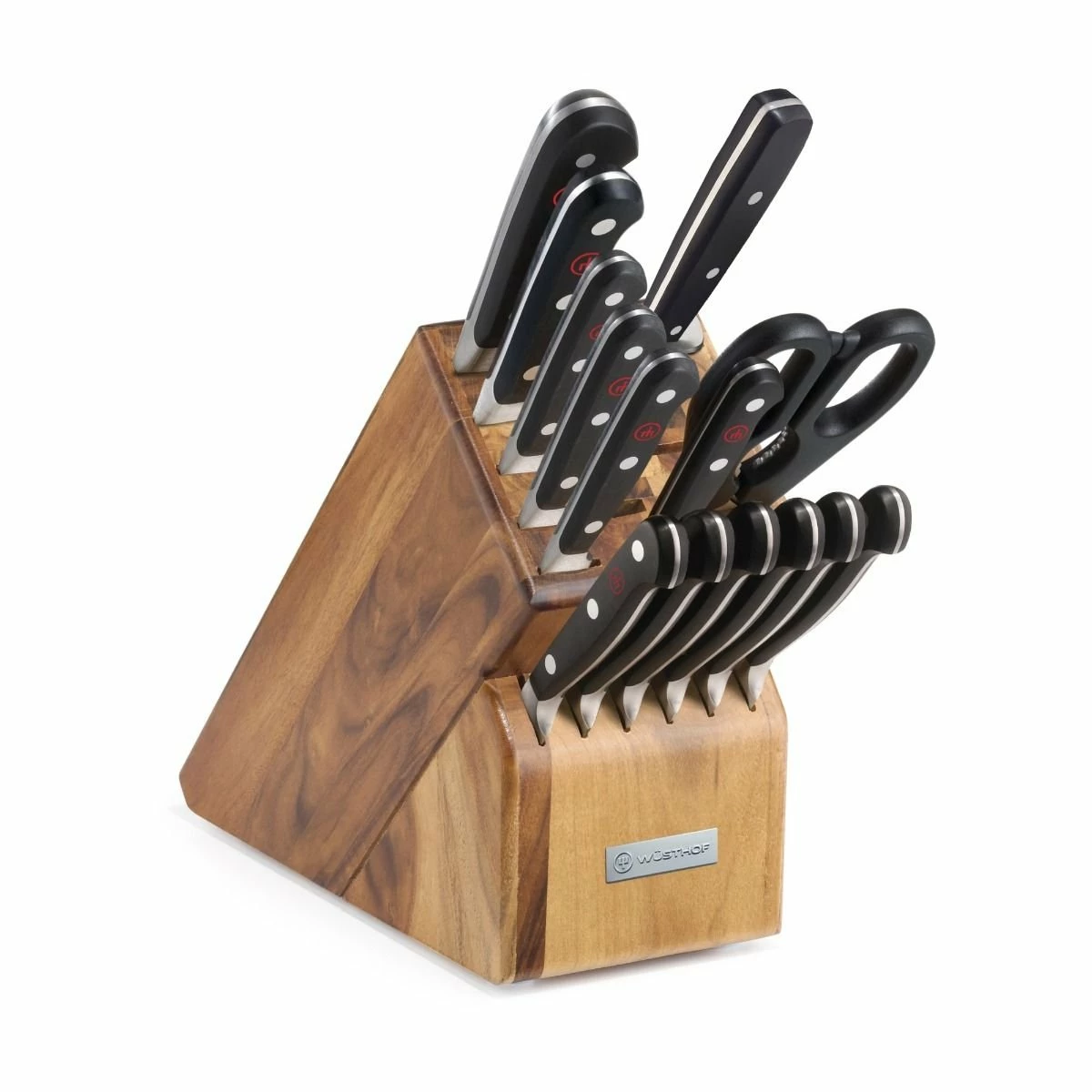 Wusthof Cutlery Wusthof Classic 15-Piece Block Set | Acacia 1 Wusthof Cutlery Wusthof Classic 15-Piece Block Set | Acacia