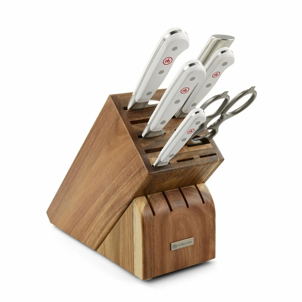 Wusthof Cutlery Wusthof Classic White 7-Piece Set | Acacia 1 Wusthof Cutlery Wusthof Classic White 7-Piece Set | Acacia