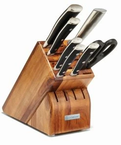Wusthof Cutlery Wusthof Classic Ikon 8-Piece Knife Block Set | Acacia