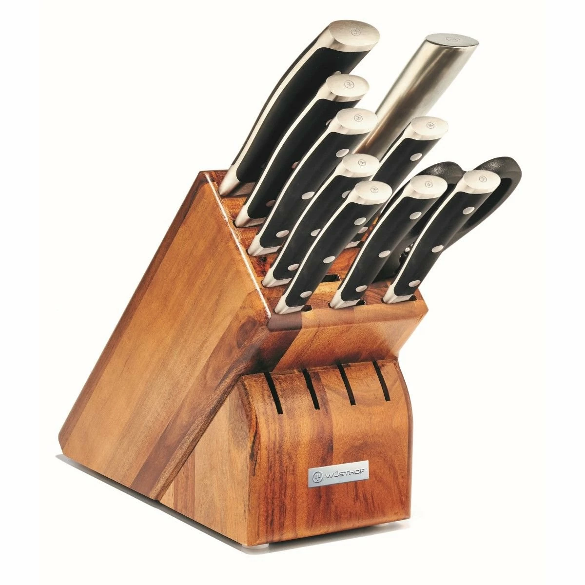 Wusthof Cutlery Wusthof Classic Ikon 11-Piece Knife Block Set | Acacia 1 Wusthof Cutlery Wusthof Classic Ikon 11-Piece Knife Block Set | Acacia