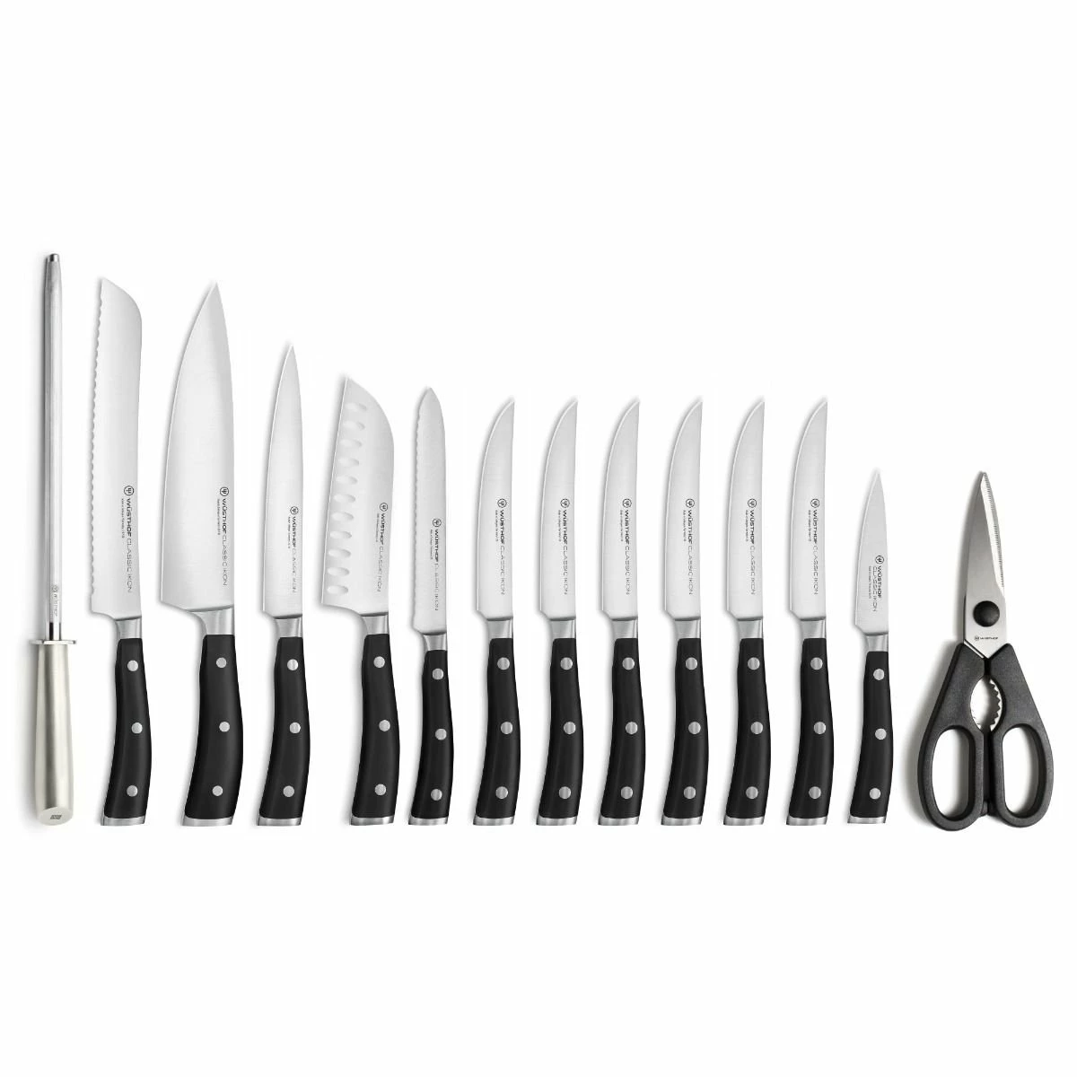 Wusthof Cutlery Wusthof Classic Ikon 15-Piece Block Set | Acacia 2 Wusthof Cutlery Wusthof Classic Ikon 15-Piece Block Set | Acacia - Image 2