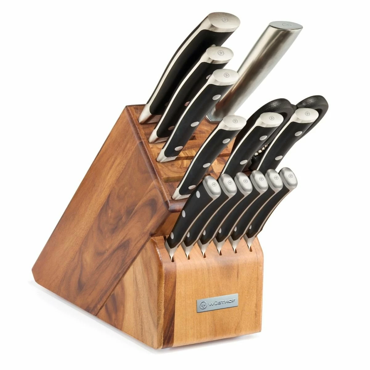Wusthof Cutlery Wusthof Classic Ikon 15-Piece Block Set | Acacia 1 Wusthof Cutlery Wusthof Classic Ikon 15-Piece Block Set | Acacia