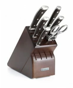Wusthof Cutlery Wusthof Ikon Blackwood 7-Piece Knife Block Set