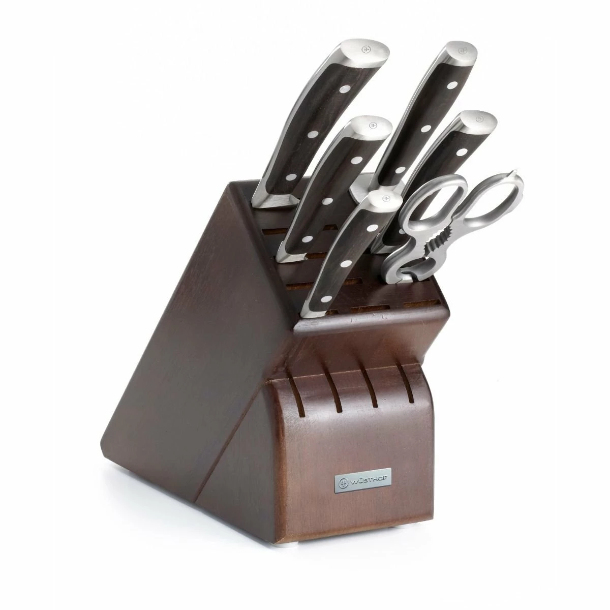 Wusthof Cutlery Wusthof Ikon Blackwood 7-Piece Knife Block Set 1 Wusthof Cutlery Wusthof Ikon Blackwood 7-Piece Knife Block Set