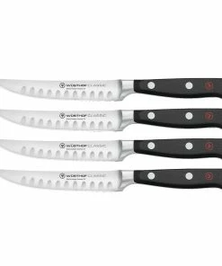 Wusthof Cutlery Wusthof Classic 4-Piece Steak Knife Set | Hollow Edge