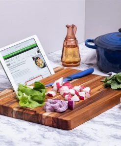 TeakHaus Edge Grain Smart Board (Large) | 20" X 15" X 1.5" -Knife-shop 12.1 smart 1212