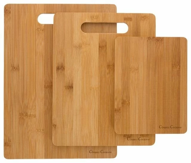 Totally Bamboo All-Natural Bamboo 3-Piece Cutting Board Set 1 Totally Bamboo All-Natural Bamboo 3-Piece Cutting Board Set