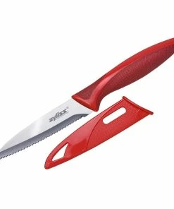 Zyliss 4" Serrated Paring Knife | Red