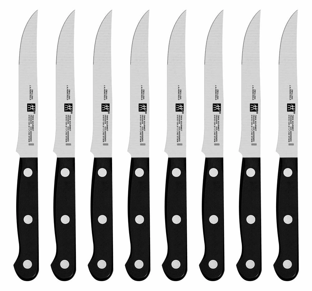 Zwilling J.A. Henckels TWIN Gourmet 9-Piece Steak Knife Set W/ Block 2 Zwilling J.A. Henckels TWIN Gourmet 9-Piece Steak Knife Set W/ Block - Image 2
