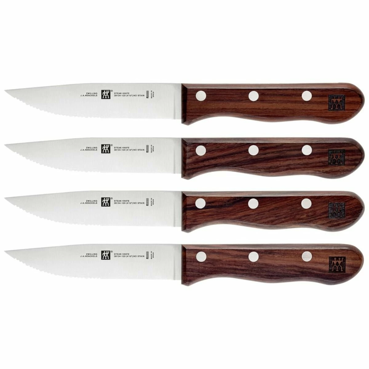 Zwilling J.A. Henckels Steakhouse 4 Piece Jumbo Steak Knife Set 1 Zwilling J.A. Henckels Steakhouse 4 Piece Jumbo Steak Knife Set