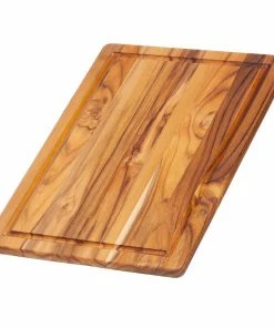 TeakHaus Edge Grain Cutting/Serving Board + Juice Canal (Rectangle) | 15.75" X 11" X 0.5"