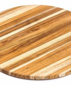 TeakHaus Edge Grain Cutting/Serving Board (Round) | 13" X 0.5"