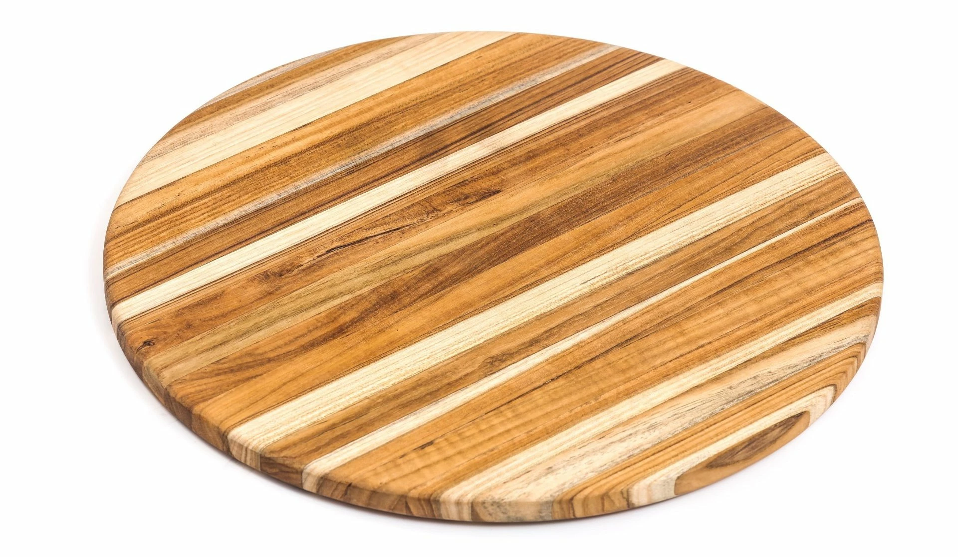TeakHaus Edge Grain Cutting/Serving Board (Round) | 13" X 0.5" 1 TeakHaus Edge Grain Cutting/Serving Board (Round) | 13" X 0.5"