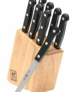 Zwilling J.A. Henckels TWIN Gourmet 9-Piece Steak Knife Set W/ Block