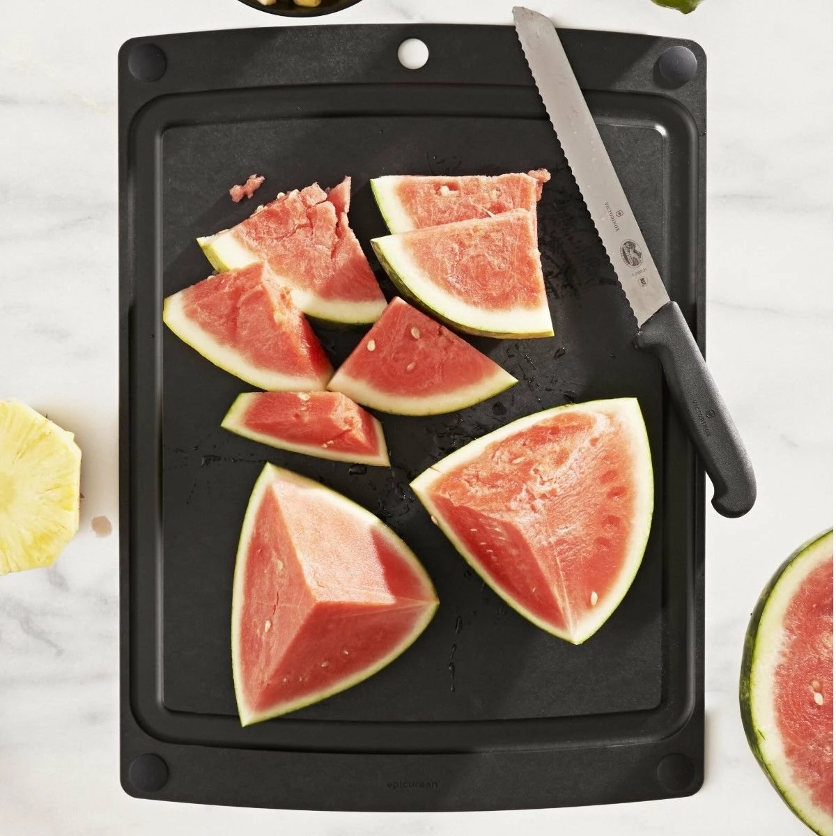 Epicurean All-in-One Series Cutting Board 19.5" × 14.5" | Slate/Black 2 Epicurean All-in-One Series Cutting Board 19.5" × 14.5" | Slate/Black - Image 2