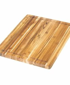 TeakHaus Edge Grain Carving Board + Juice Canal | 18" X 14" X 0.75"