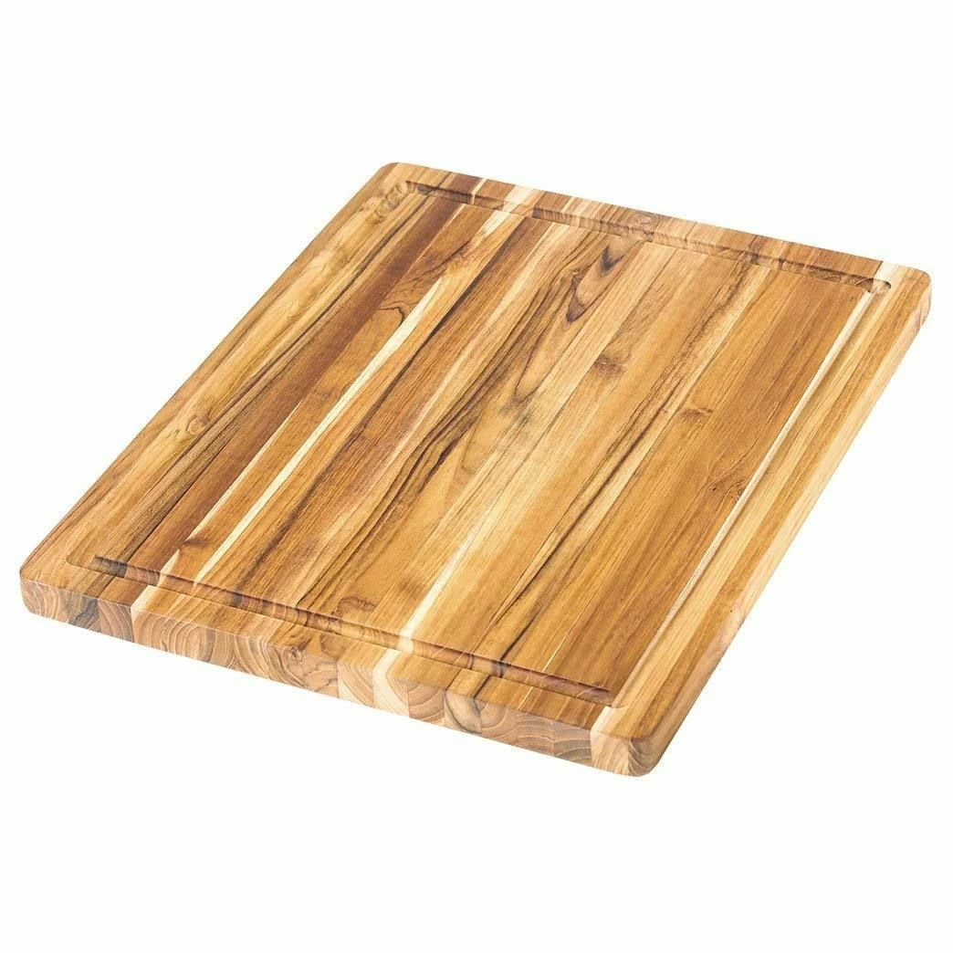 TeakHaus Edge Grain Essential Cutting Boards (Set Of 2) | 18" X 14" & 14" X 10" 2 TeakHaus Edge Grain Essential Cutting Boards (Set Of 2) | 18" X 14" & 14" X 10" - Image 2