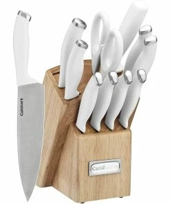 Cuisinart Classic ColorPro Collection 12-Piece Knife Block Set | White