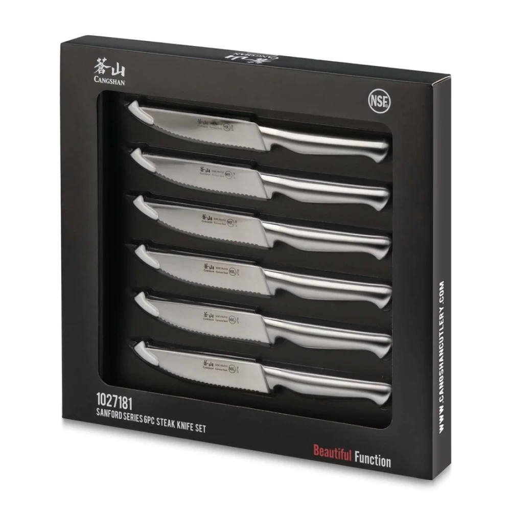 Cangshan Cutlery Sanford Series 6-Piece Steak Knife Set 5 Cangshan Cutlery Sanford Series 6-Piece Steak Knife Set - Image 5