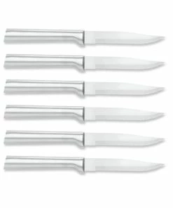 Rada Cutlery 6-Piece Serrated Steak Knife Set | Silver