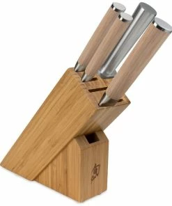 Shun Cutlery Shun Classic Blonde 5-Piece Starter Block Set