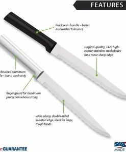 Rada Cutlery Serrated Slicer | Silver 8 Rada Cutlery Serrated Slicer | Silver -Knife-shop 61skuyzuw l. ac sl1100 1