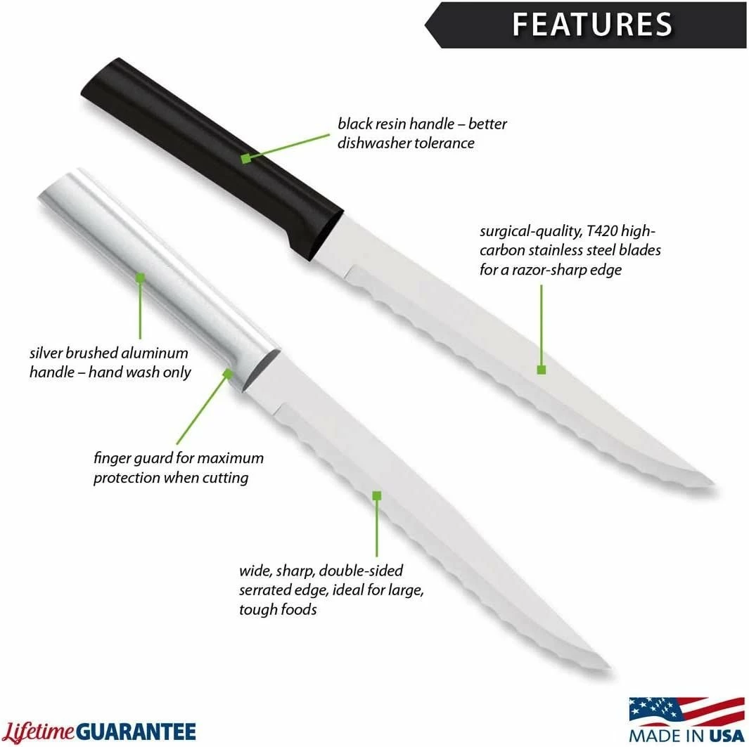 Rada Cutlery Serrated Slicer | Silver 3 Rada Cutlery Serrated Slicer | Silver - Image 3