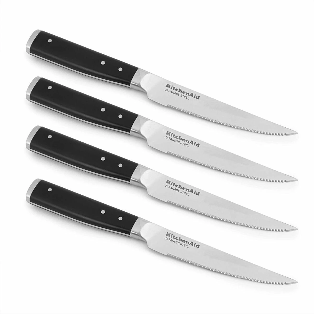 KitchenAid Non-Electrics KitchenAid Gourmet Forged 4-Piece 4.5" Steak Knife Set | Serrated 2 KitchenAid Non-Electrics KitchenAid Gourmet Forged 4-Piece 4.5" Steak Knife Set | Serrated - Image 2
