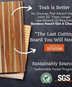 TeakHaus Edge Grain Essential Cutting Boards (Set Of 2) | 18" X 14" & 14" X 10" 12 TeakHaus Edge Grain Essential Cutting Boards (Set Of 2) | 18" X 14" & 14" X 10" -Knife-shop 71fscoyntnl. ac sl1080 1 1