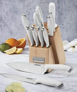 Cuisinart Classic ColorPro Collection 12-Piece Knife Block Set | White -Knife-shop 71muww ef7l. ac sl1000