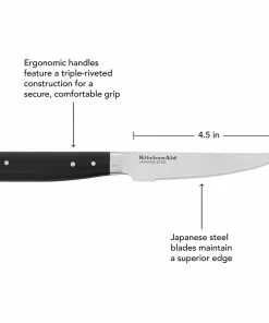 KitchenAid Non-Electrics KitchenAid Gourmet Forged 4-Piece 4.5" Steak Knife Set | Serrated 6 KitchenAid Non-Electrics KitchenAid Gourmet Forged 4-Piece 4.5" Steak Knife Set | Serrated -Knife-shop 71q0ydbtr5l. ac sl1500