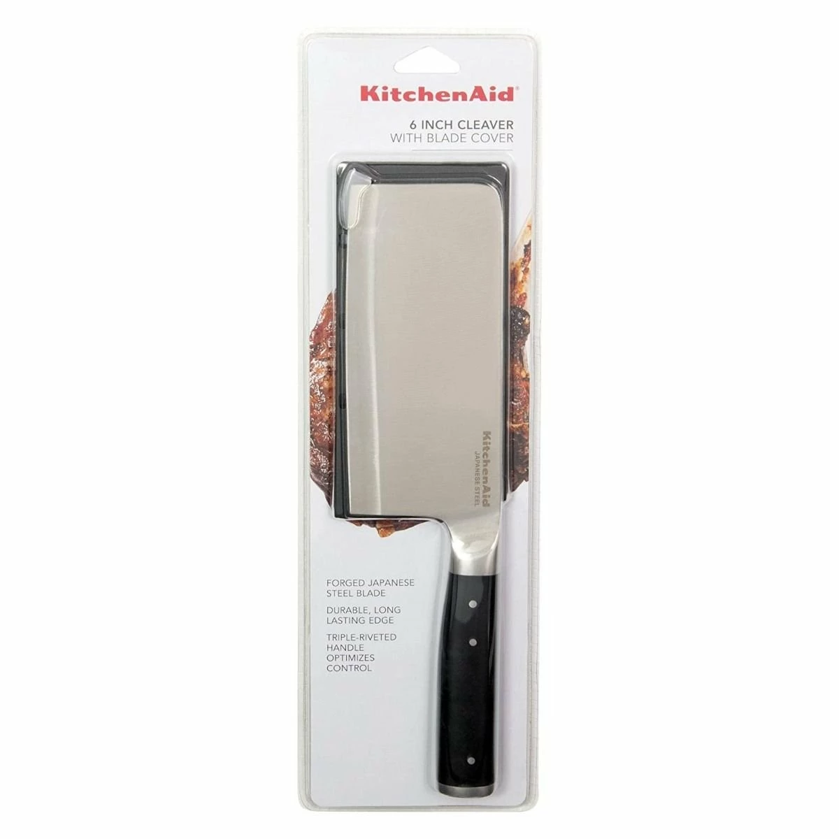 KitchenAid Non-Electrics KitchenAid Gourmet Forged 6" Cleaver With Sheath 4 KitchenAid Non-Electrics KitchenAid Gourmet Forged 6" Cleaver With Sheath - Image 4