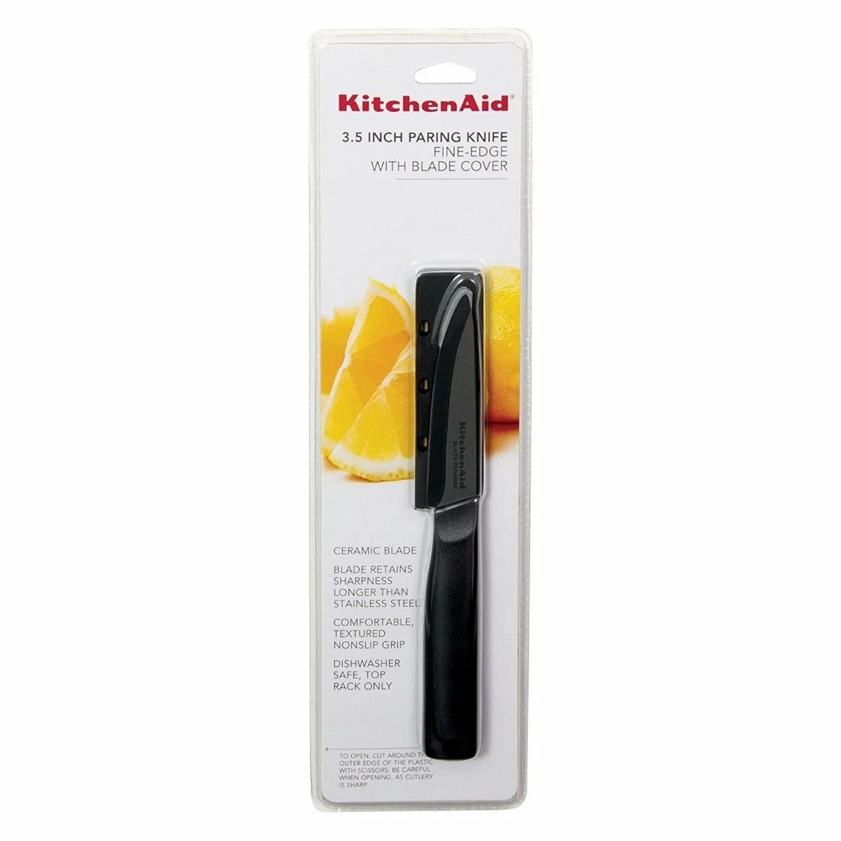 KitchenAid Non-Electrics KitchenAid Classic Ceramic 3.5" Paring Knife | Black 4 KitchenAid Non-Electrics KitchenAid Classic Ceramic 3.5" Paring Knife | Black - Image 4