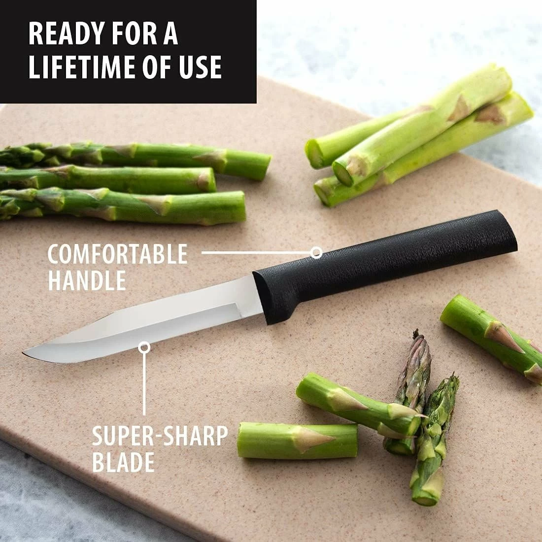 Rada Cutlery Regular Paring Knife | Black 2 Rada Cutlery Regular Paring Knife | Black - Image 2