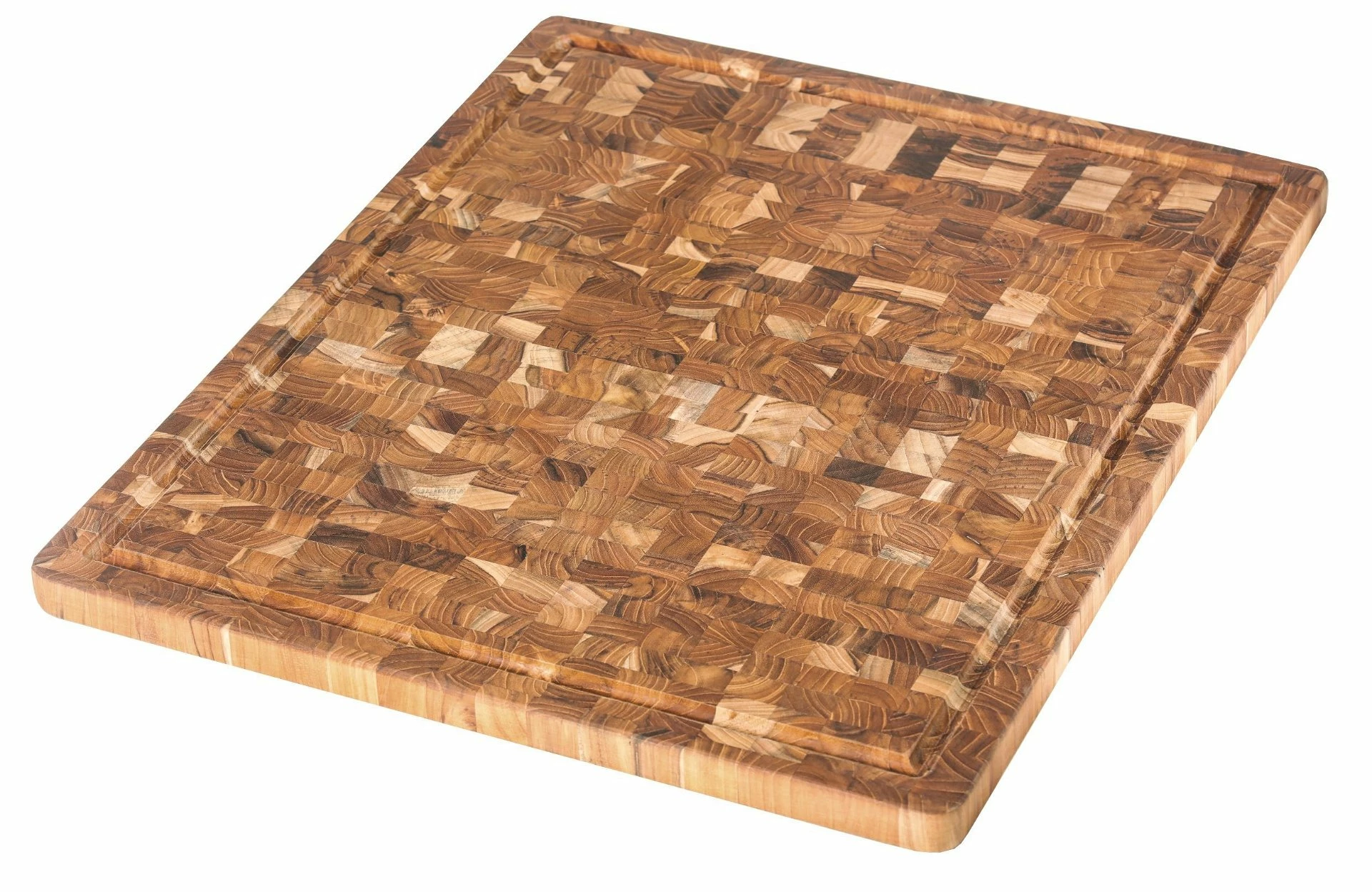TeakHaus End Grain Cutting/Serving Board + Juice Canal (Rectangle) | 18" X 14" X 1" 1 TeakHaus End Grain Cutting/Serving Board + Juice Canal (Rectangle) | 18" X 14" X 1"