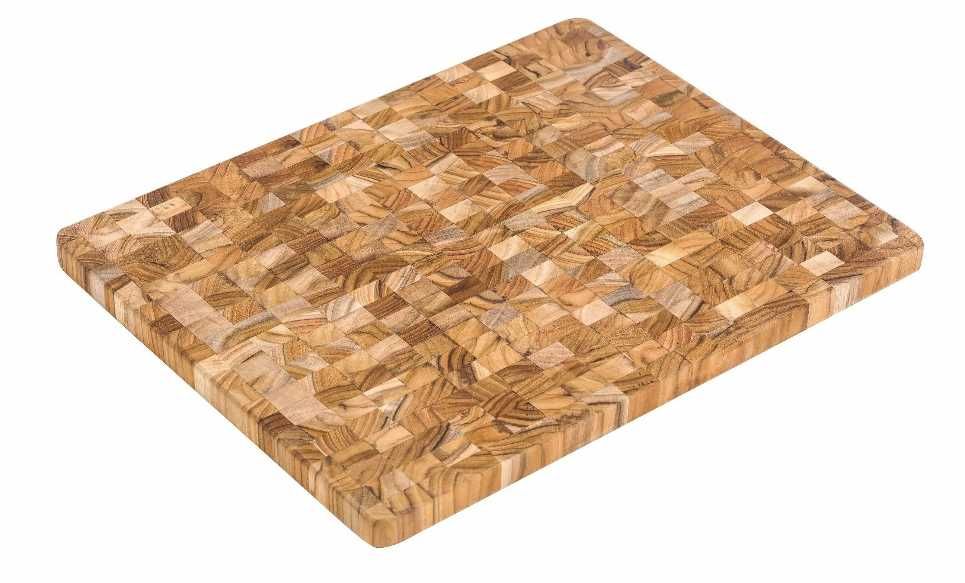TeakHaus End Grain Cutting/Serving Board + Juice Canal (Rectangle) | 18" X 14" X 1" 2 TeakHaus End Grain Cutting/Serving Board + Juice Canal (Rectangle) | 18" X 14" X 1" - Image 2