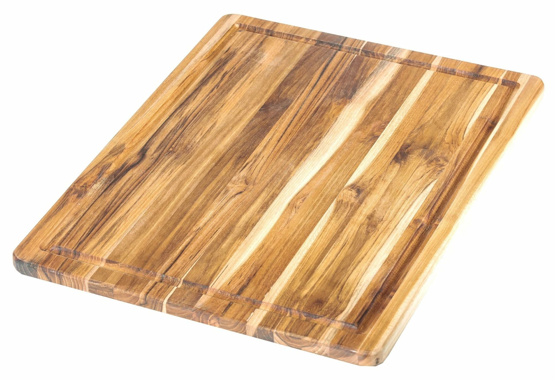 TeakHaus Edge Grain Carving Board + Juice Canal (Rectangle) | 18" X 14" X 1" 1 TeakHaus Edge Grain Carving Board + Juice Canal (Rectangle) | 18" X 14" X 1"
