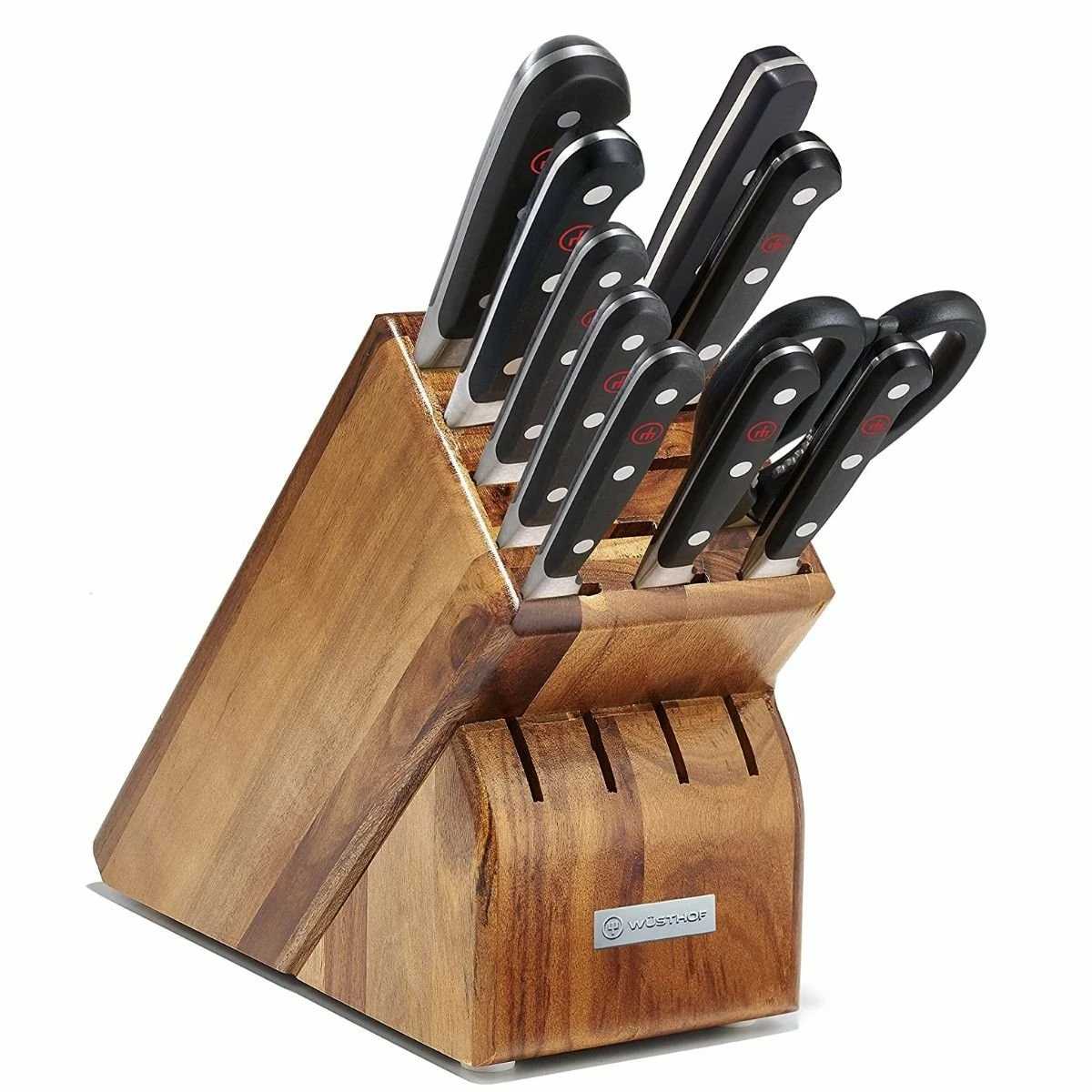 Wusthof Cutlery Wusthof Classic 11-Piece Knife Block Set | Acacia 1 Wusthof Cutlery Wusthof Classic 11-Piece Knife Block Set | Acacia